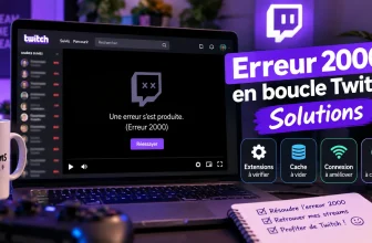 Erreur 2000 en Boucle Twitch : Guide 7 Solutions pour Résoudre
