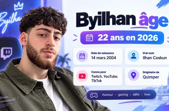 Byilhan âge 🎮 : Histoires & Infos sur le Streamer Français