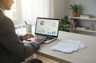 Consultant calculant son salaire en portage salarial