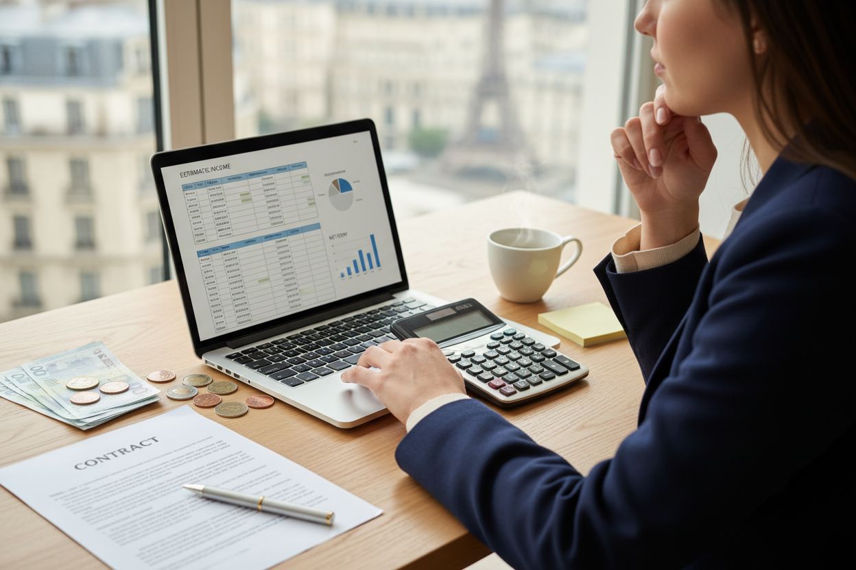 Simulation de revenus et contrat de portage salarial